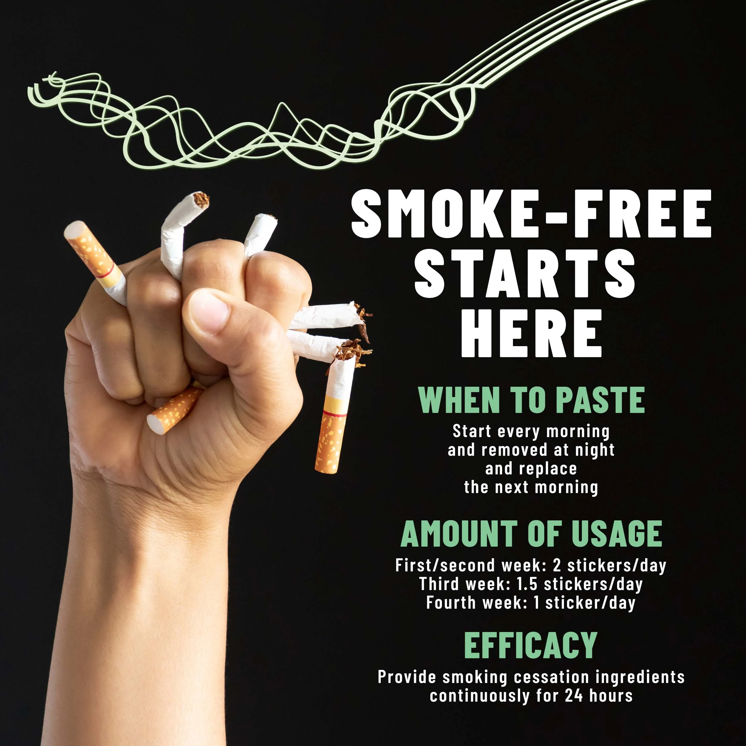 Anti-Smoke Herbal Patches to Help Reduce Cravings, Herbal Stop Smoking Aid for a Healthier Lifestyle, 30 patches - Image 3