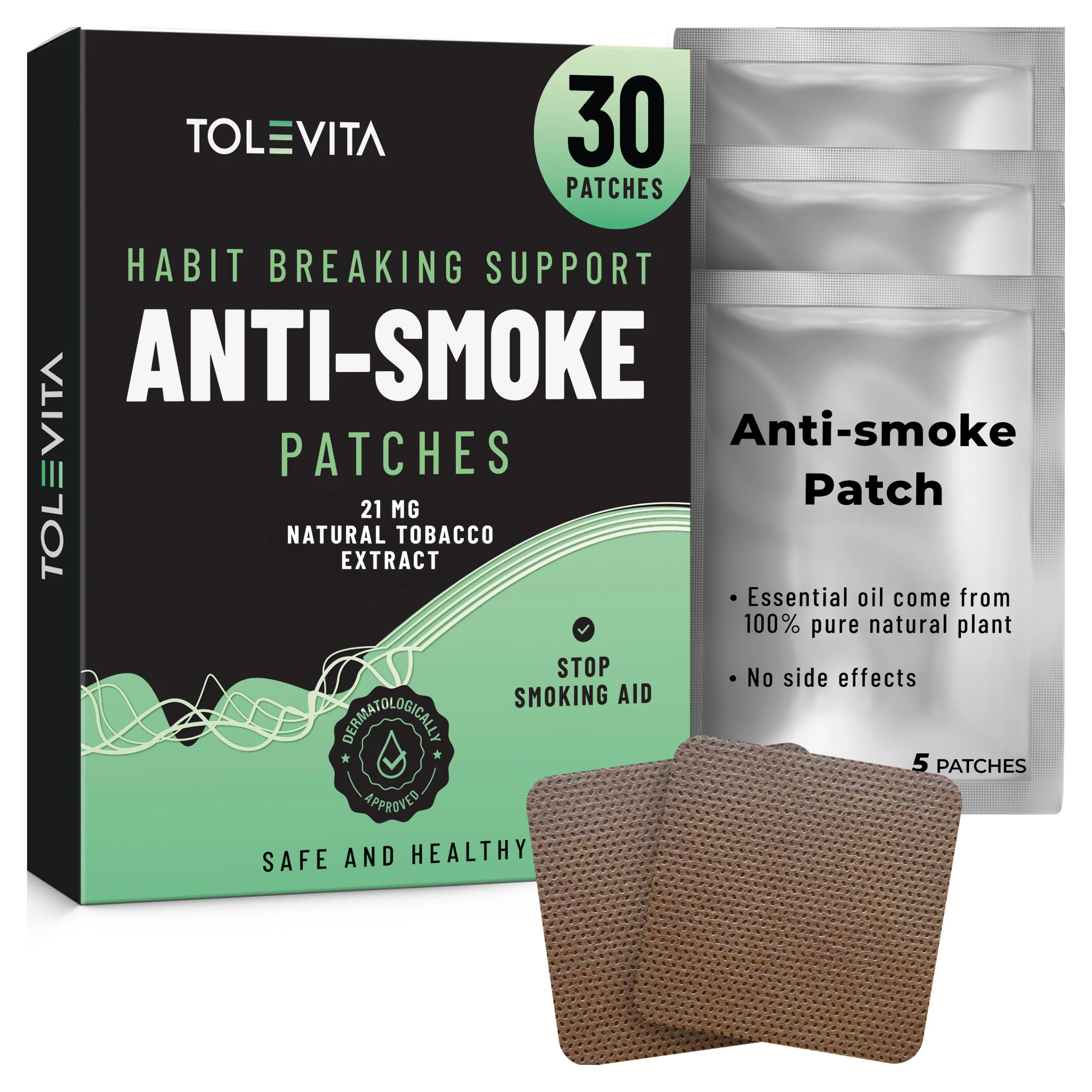 Anti-Smoke Herbal Patches to Help Reduce Cravings, Herbal Stop Smoking Aid for a Healthier Lifestyle, 30 patches - Image 6