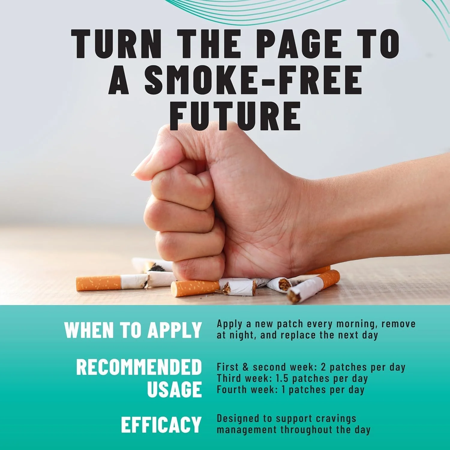 Anti-Smoke Herbal Patches Transparent, Quit Smoking Aid to Reduce Cravings, 30 Patches - Image 3