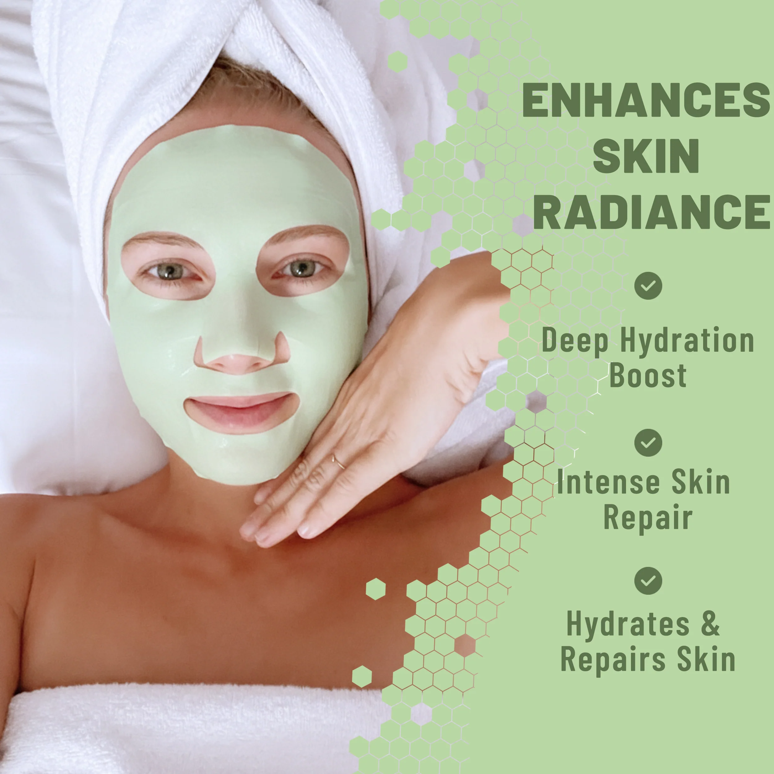 Bio-Collagen Overnight Face Mask, Hydrating & Repairing Sheet Mask with Snail Mucin & Hyaluronic Acid, 6 Masks - Image 3