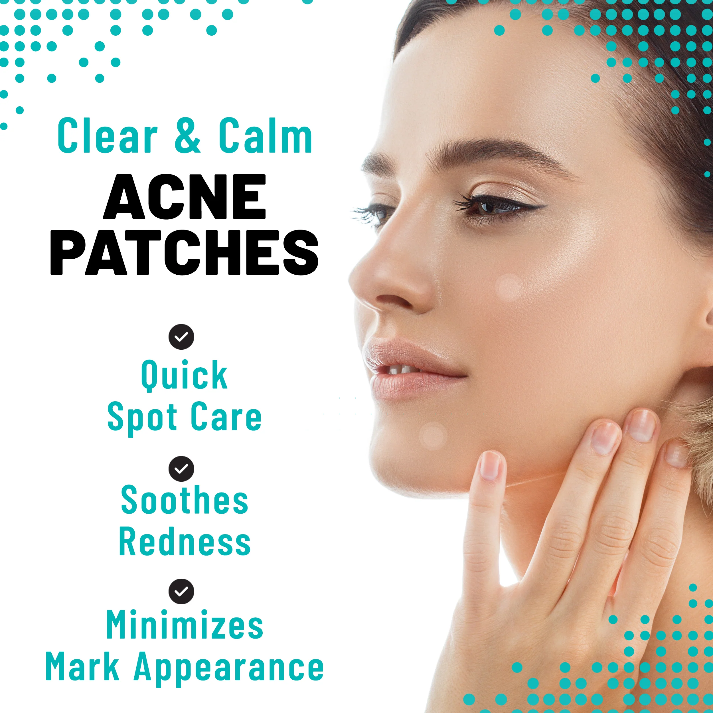 Microdarts Patches Targeted Blemish & Skin Support with Hyaluronic Acid, Salicylic Acid & Niacinamide, 18 Patches - Image 3