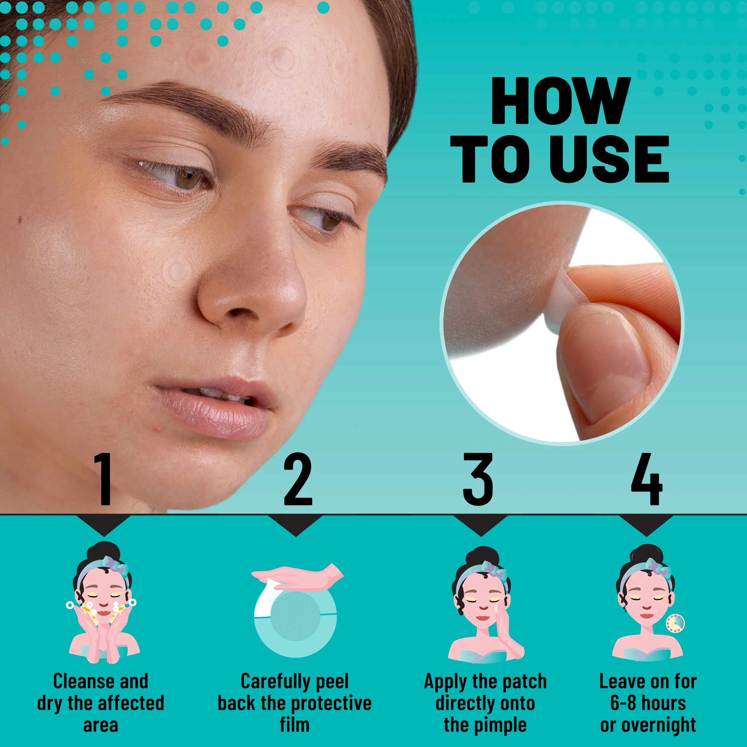 Microdarts Patches Targeted Blemish & Skin Support with Hyaluronic Acid, Salicylic Acid & Niacinamide, 18 Patches - Image 5