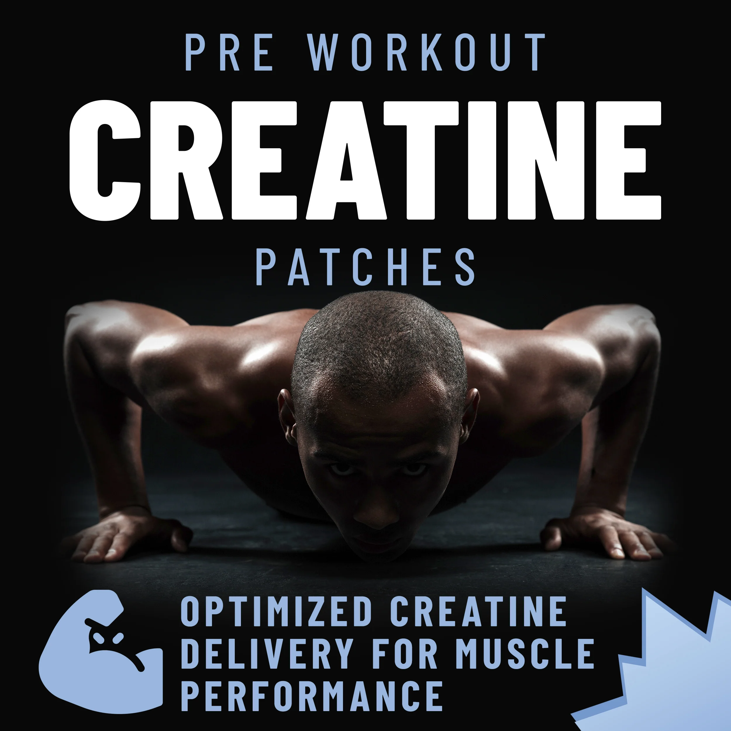Pre Workout Creatine Patches with Creatine Monohydrate & Pyruvate, 36 patches - Image 3