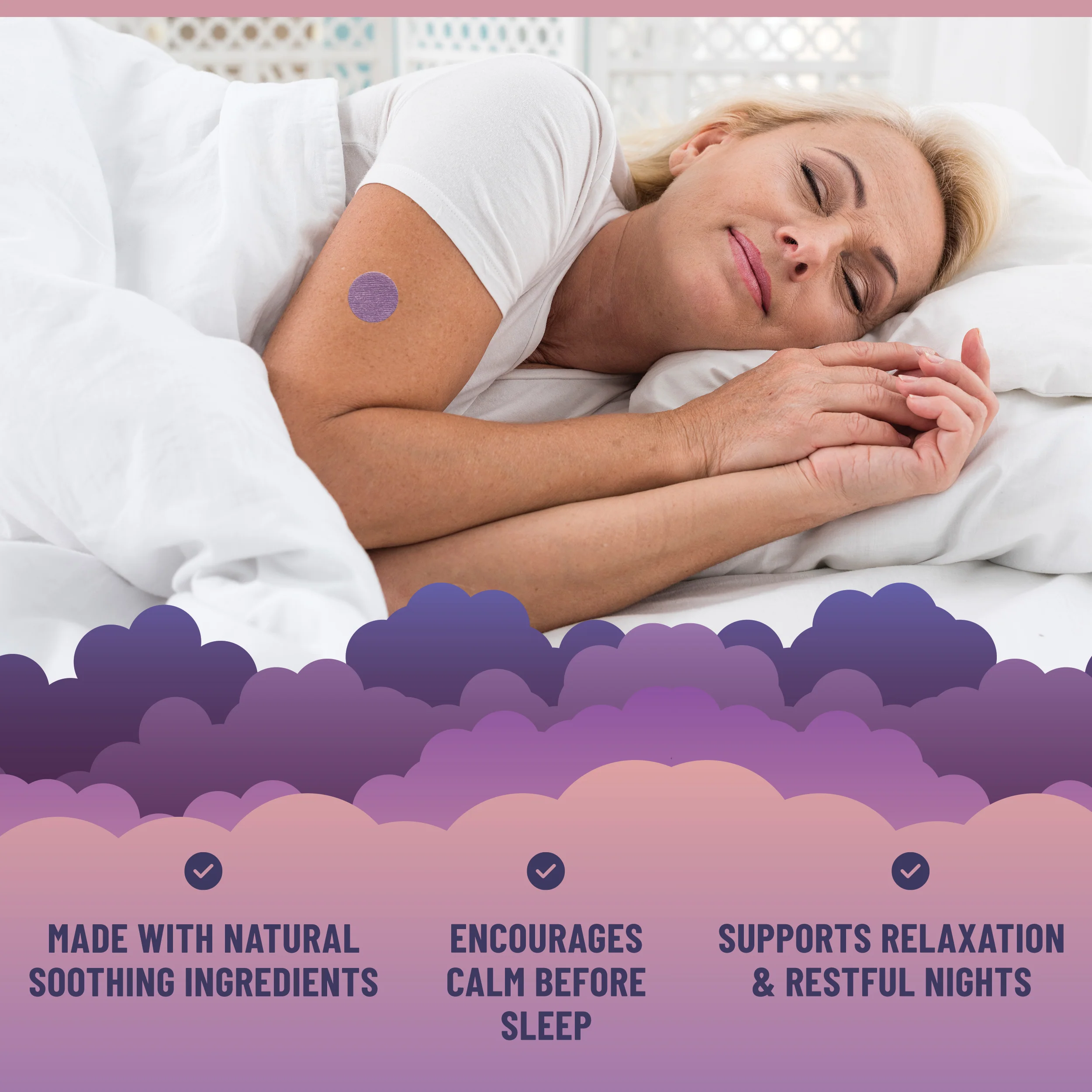 Sleep Patches Natural Sleep Aid with Melatonin, Lavender, L-Theanine, GABA & Herbal Extracts, 36 patches - Image 4